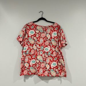 Women’s Coral Bay patterned t-shirt size 1X 100% cotton